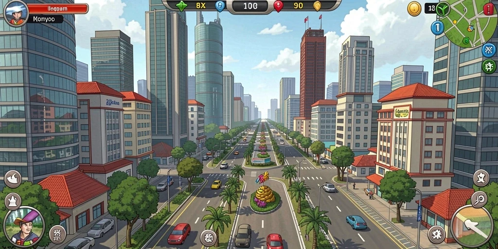 Tangkapan layar menunjukkan gameplay yang seru dan menantang.