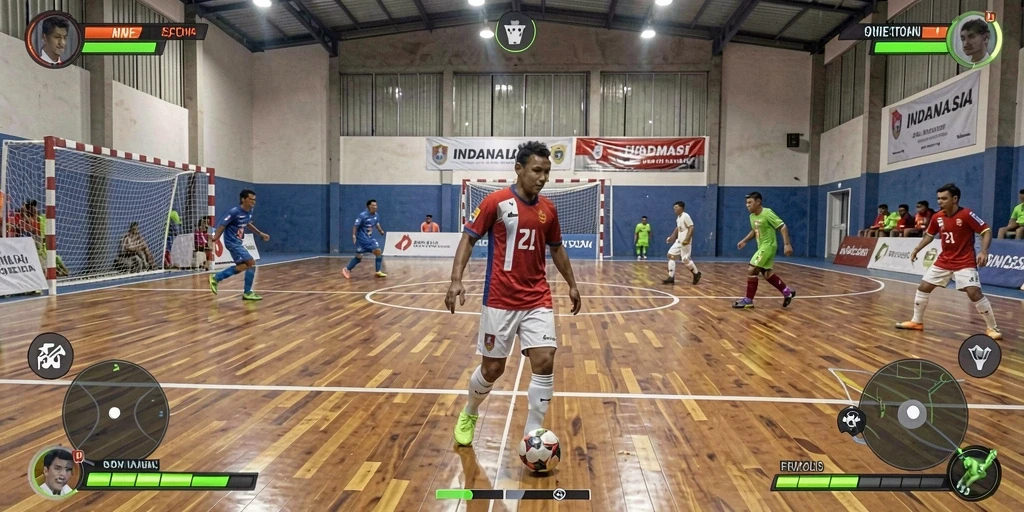 Tangkapan layar pertama menampilkan karakter utama dalam pertempuran epik.