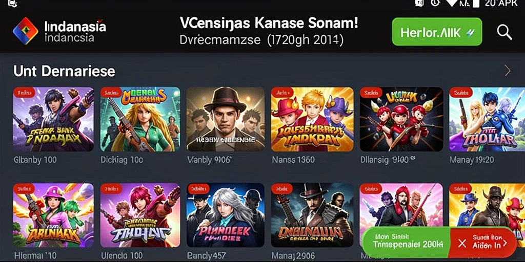 Layar permainan dengan berbagai tema slot menarik.