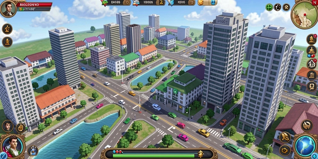 Screenshot menunjukkan mesin slot dengan tema petualangan.