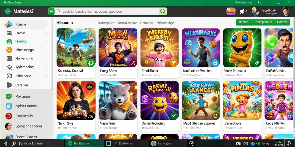 Tampilan awal game dengan grafis yang memukau.