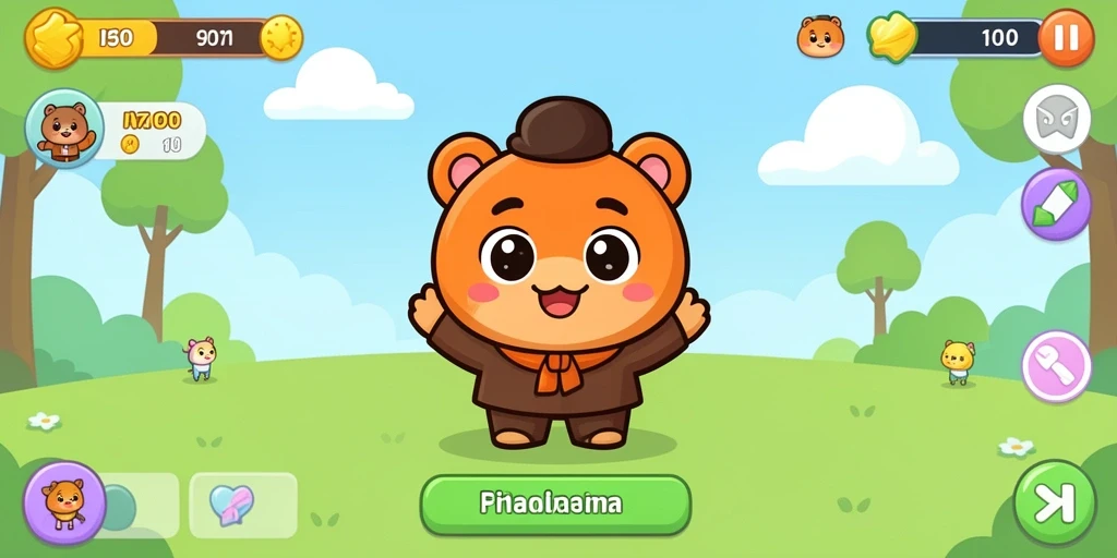 Tangkapan layar menunjukkan dunia fantasi yang indah.
