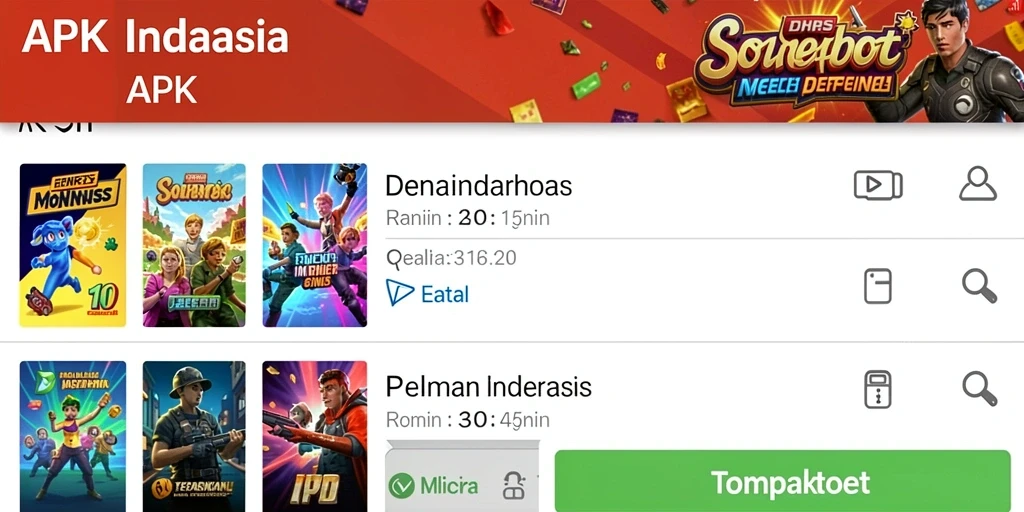 Tampilan awal yang menarik dan penuh warna.