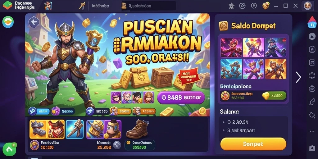 Tampilan antarmuka yang menarik di QT777.