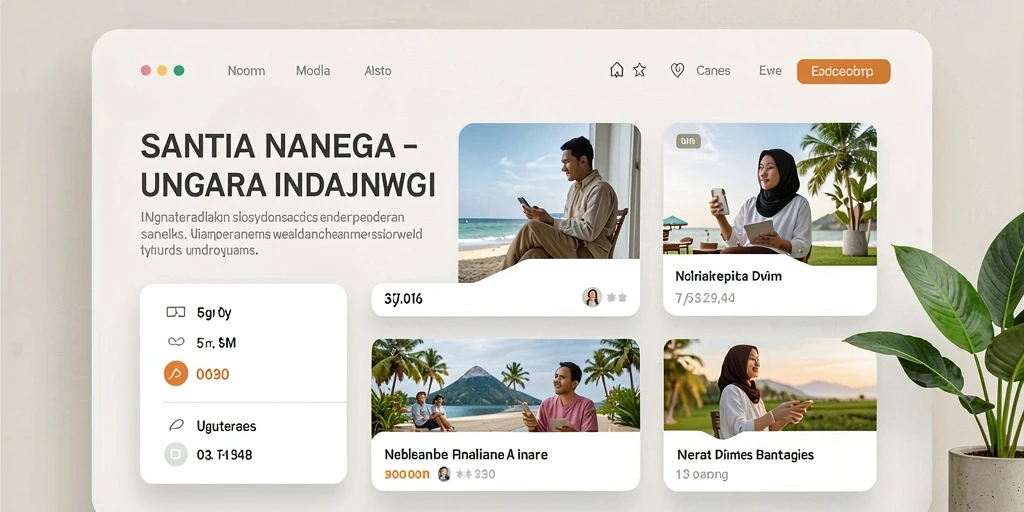 Tampilan awal yang menarik dan mudah dinavigasi.