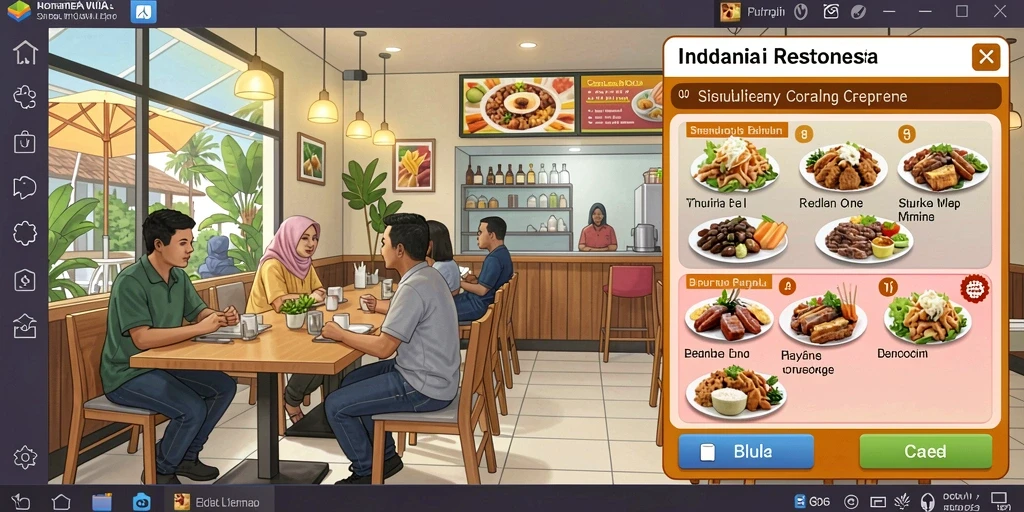 Tampilan karakter utama yang menarik dan penuh warna.